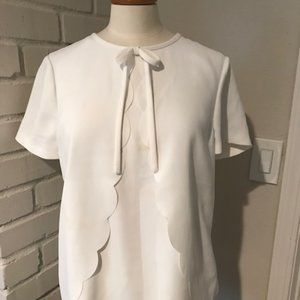 Ted Baker White Short-Sleeve Blouse